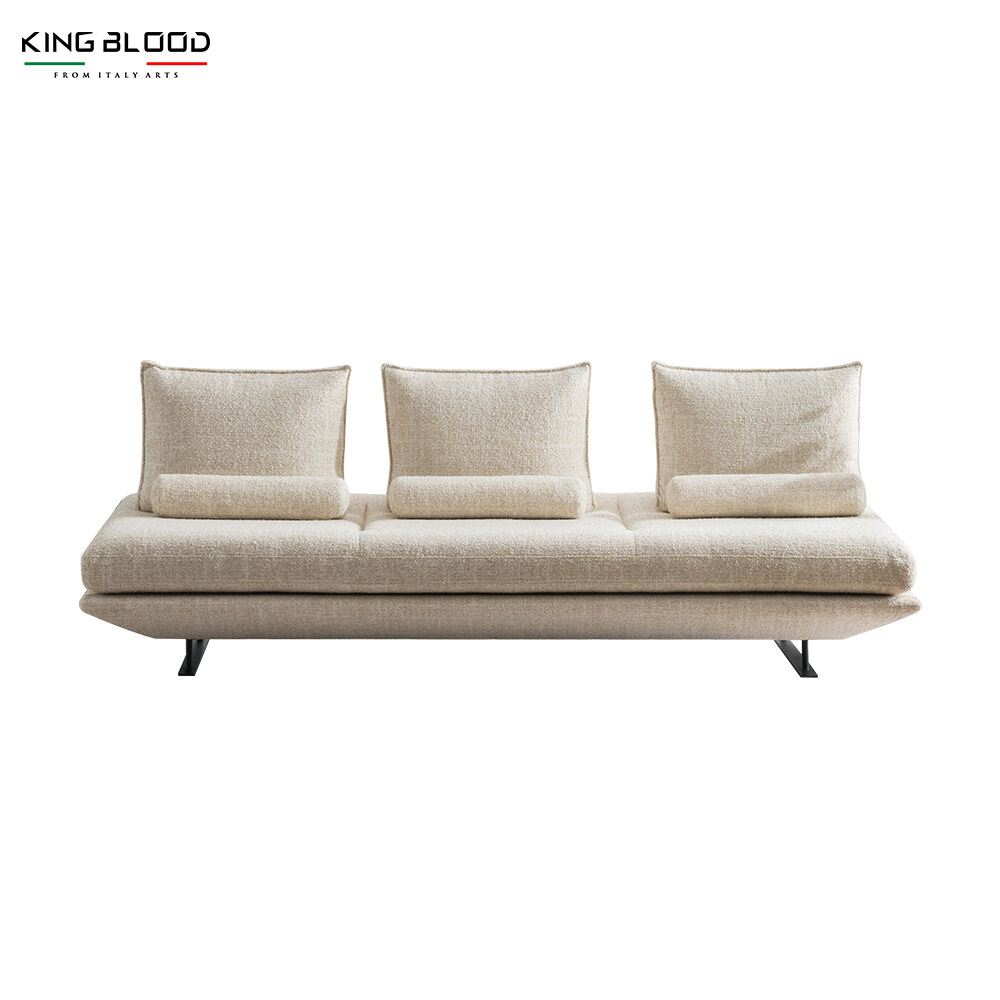 Living Room Italian Luxury Sofa Steel Lacquered Feet-LSF033